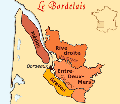 Carte des vins de Bordeaux