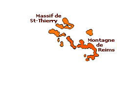 Carte des vignobles de la Marne