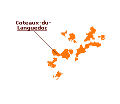 Carte des vins du Languedoc