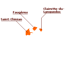 Carte des vins du Languedoc