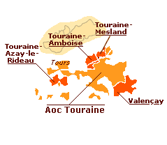 Carte des vins de Touraine