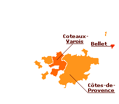 Carte des vins de Provence