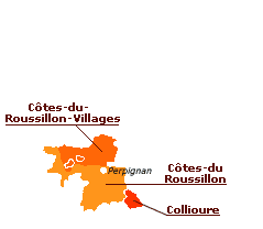 Carte des vins du Roussillon
