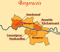 Carte des vins du Bergeracois