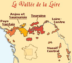 Carte des vins de Loire