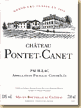 Etiquette Château Pontet Canet