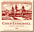 Etiquette Château Cos d'Estournel