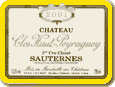 Etiquette Château Clos Haut-Peyraguey