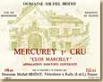 Etiquette Domaine Michel Briday - Clos Marcilly
