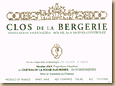 Etiquette Clos de La Bergerie