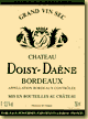 Etiquette Château Doisy-Daëne (sec)