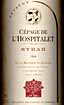 Etiquette C&eacute;page de L'Hospitalet - Syrah