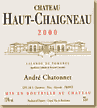 Etiquette Château Haut-Chaigneau - Cuvée Prestige