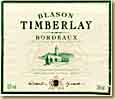 Etiquette Blason Timberlay