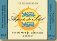 Etiquette Arpents du Soleil (&eacute;tiquette bleue)