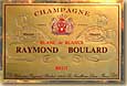 Etiquette Raymond Boulard - Blanc de Blancs