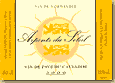 Etiquette Arpents du Soleil (&eacute;tiquette jaune)