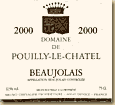Etiquette Domaine de Pouilly-Le-Chatel