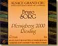 Etiquette Domaine Bruno Sorg - Pfersigberg