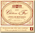 Etiquette Château Le Fagé - Cuvée Prestige