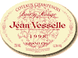 Etiquette Jean Vesselle - Bouzy Rouge