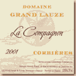 Etiquette Domaine Grand Lauze - La Compagnon