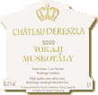 Etiquette Château Dereszla - Muskotaly
