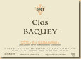 Etiquette Elian Da Ros - Clos Baquey