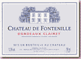 Etiquette Château de Fontenille