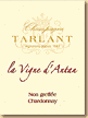 Etiquette Tarlant - Vignes d'Antan