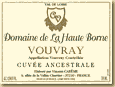 Etiquette Domaine de La Haute Borne - Cuvée Ancestrale