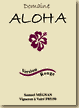 Etiquette Domaine Aloha - Version Rouge