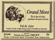 Etiquette P.J.Druet - Grand Mont