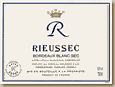 Etiquette Château Rieussec - R de Rieussec