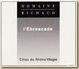Etiquette Domaine Richaud - Ebrescade
