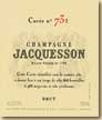 Etiquette Jacquesson - Cuvée N°73
