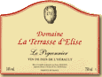 Etiquette Domaine La Terrasse d'Elise - Le Pigeonnier