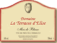 Etiquette Domaine La Terrasse d'Elise - Mas de Blanc