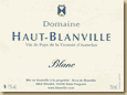 Etiquette Domaine Haut-Blanville