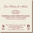 Etiquette Château des Crès Ricards - Les Hauts de Milési