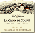 Etiquette Domaine Fougeray de Beauclair - La Croix de Soupié
