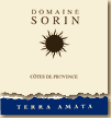 Etiquette Domaine Sorin - Tarra Amata