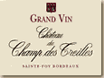 Etiquette Château du Champ des Treilles - Grand Vin
