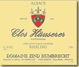 Etiquette Zind Humbrecht - Clos Hausserer