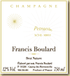 Etiquette Francis Boulard - Petraea