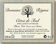 Etiquette Domaine Régina - Aux Chênes