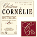 Etiquette Ch&acirc;teau Corn&eacute;lie