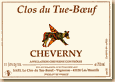 Etiquette Clos du Tue-Boeuf - Rosé