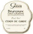 Etiquette Ghislaine & Jean-Hugues Goisot - Corps de Garde Rouge