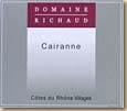 Etiquette Domaine Richaud - Cairanne